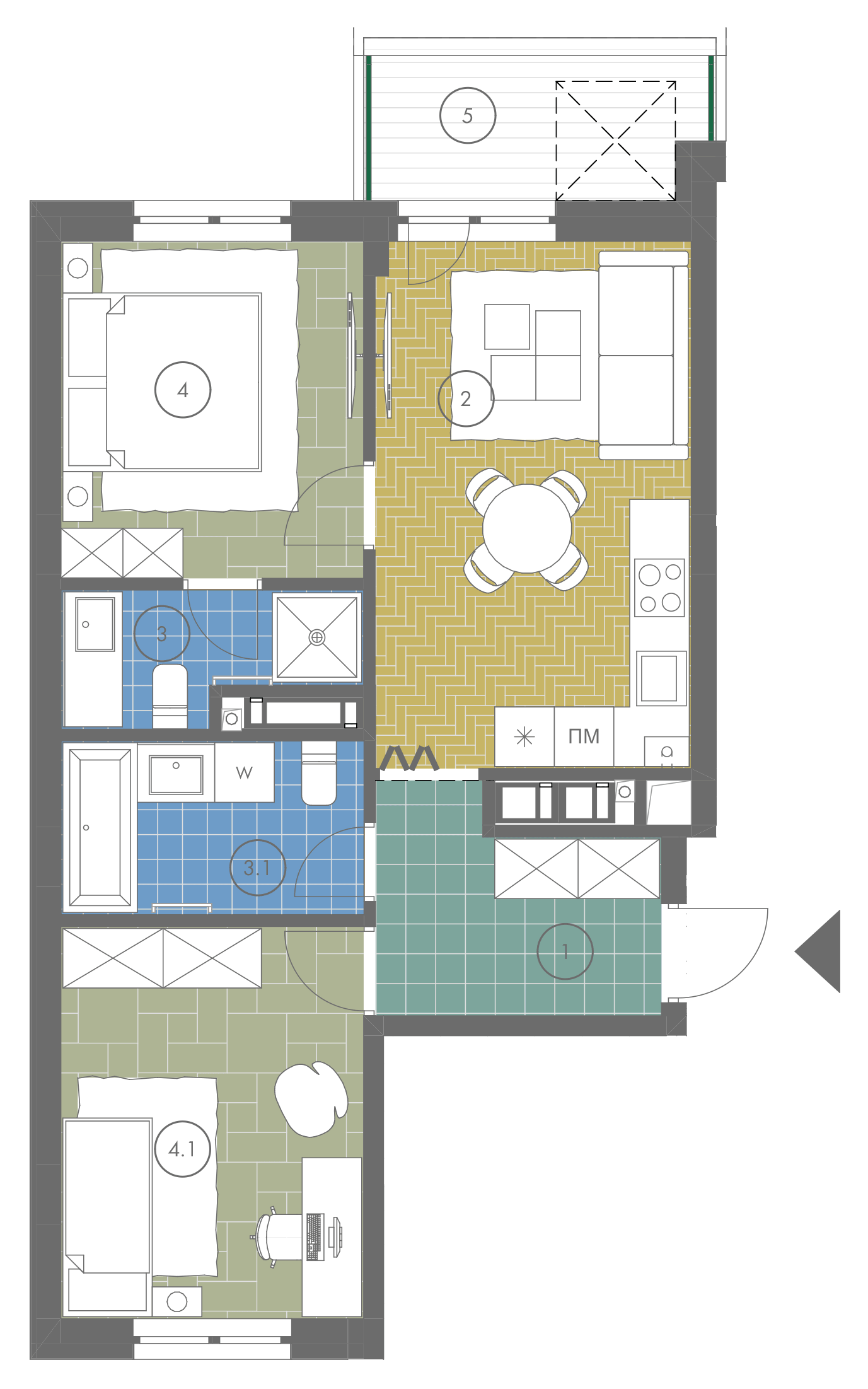 flat