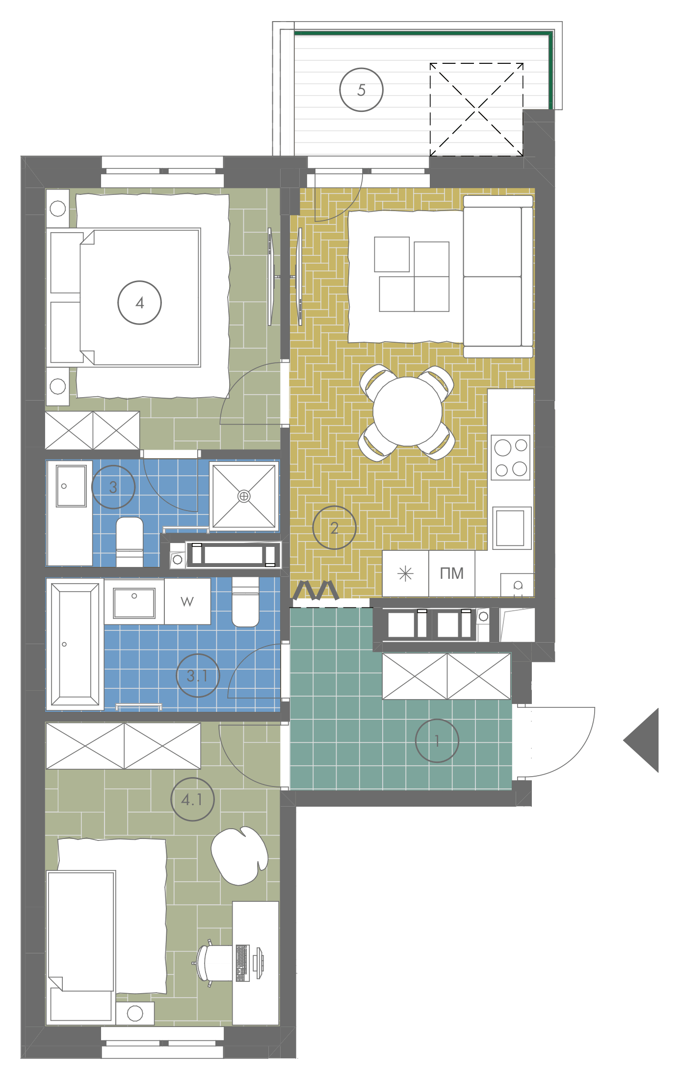 flat