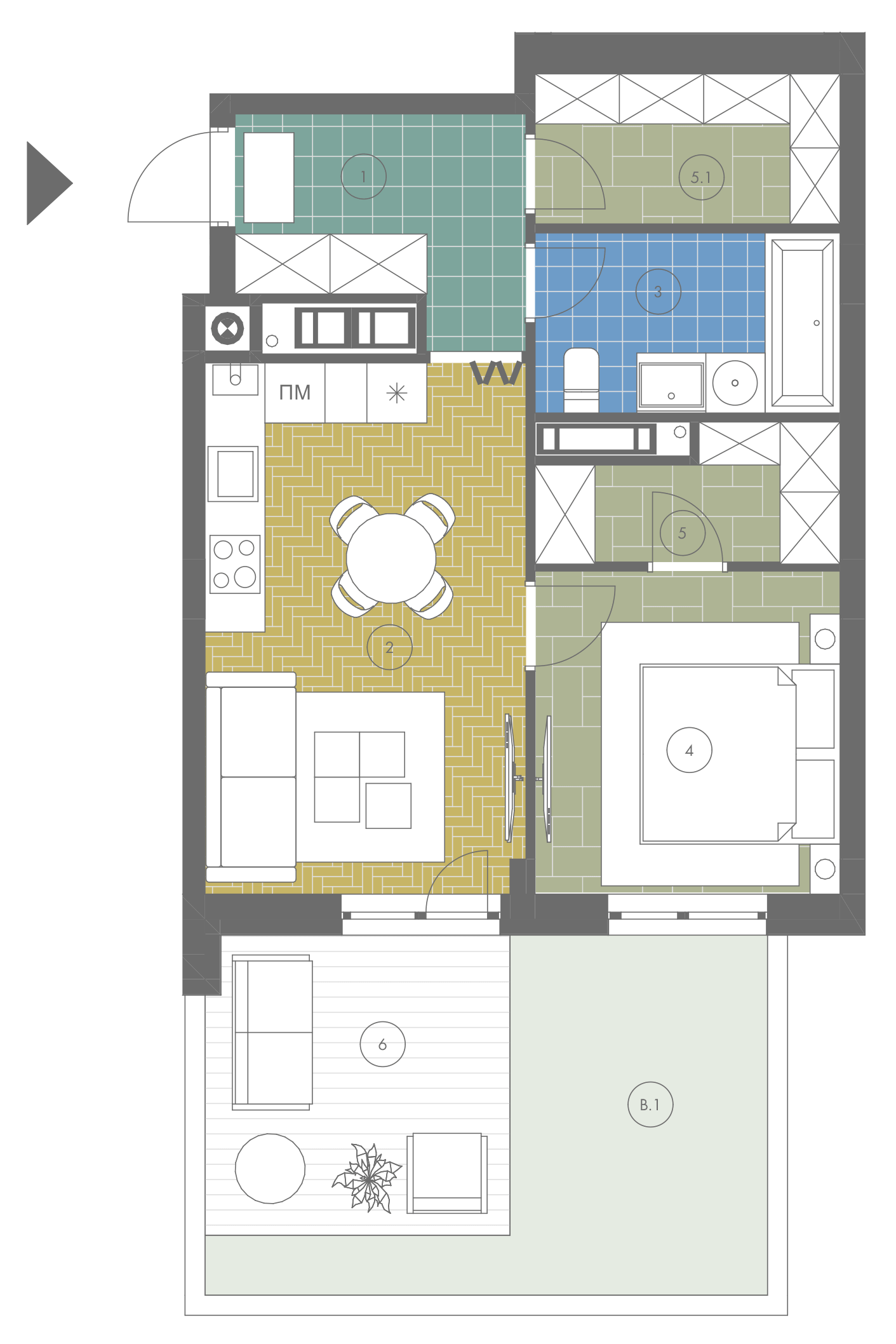 flat